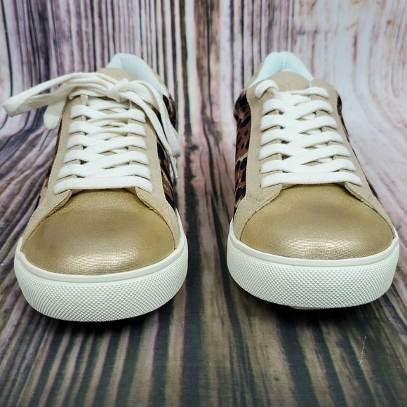 Isaac Mizrahi Colorblock Leopard Fashion Sneakers - Picture 4 of 12